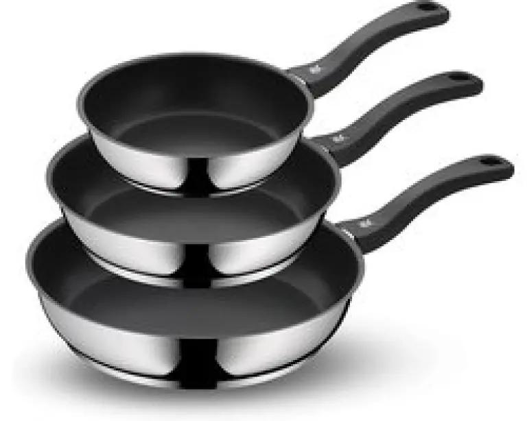 WMF 3-delige gecoate koekenpan set - non-stick - ergonomisch handvat - diameters 20/24/28 cm