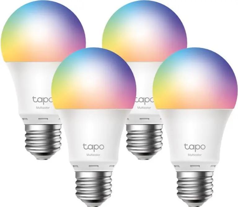 TP-Link Tapo L530E - Slimme Ledlamp E27 - Wit & Kleur - Dimbaar - WiFi - 4-pack