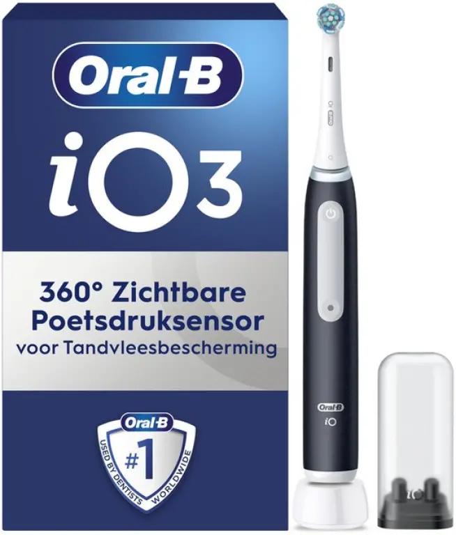 Braun iO 3N - Elektrische Tandenborstel - Zwart - Poetsdruksensor - 3 Reinigingsstanden