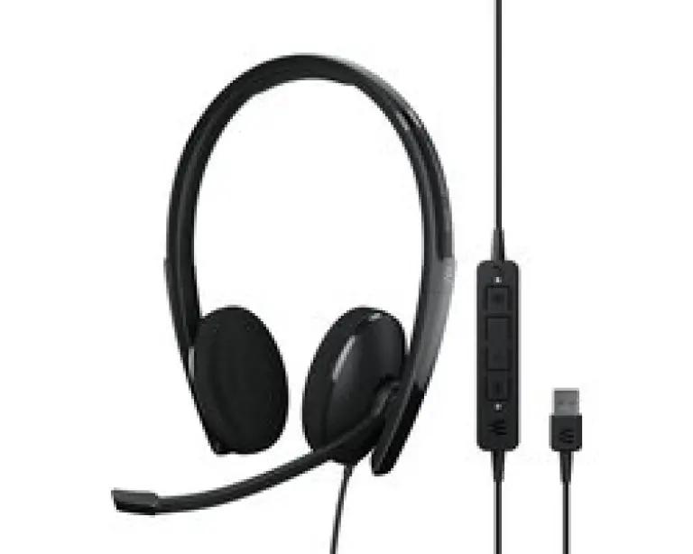 EPOS 1000901 On Ear headset Zwart USB - Noise Cancelling - Volumeregeling