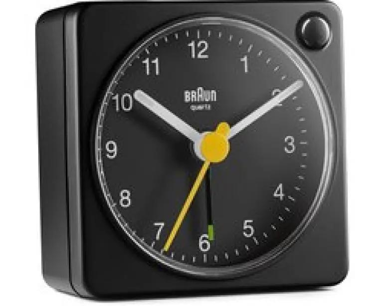 Braun BC02 - Wekker - Zwart - Crescendo Alarm - Compact Design