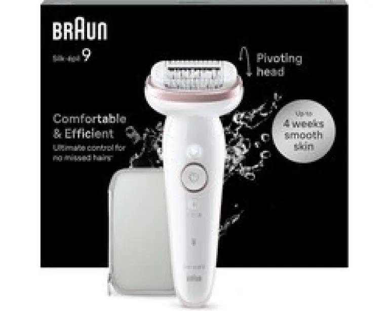 Braun Silk-épil 9 SES9000 - Epilator met Ladyshave - Goud - Wit - Draadloos